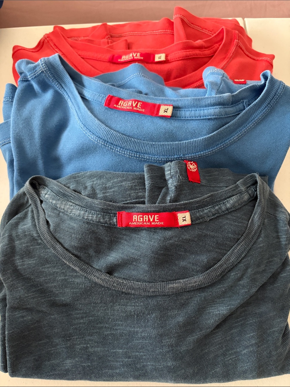 Agave Men’s Short Sleeve Tees - Orange, Light Blue, Blue